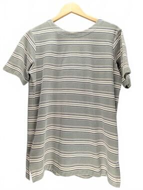 Mountain Lake Striped Short Sleeve Casual Shirt Comfortable